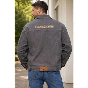 Vtg Rocawear Men's Jean Jacket All American Denim Trucker Streetwear Y2K Sz 2XL